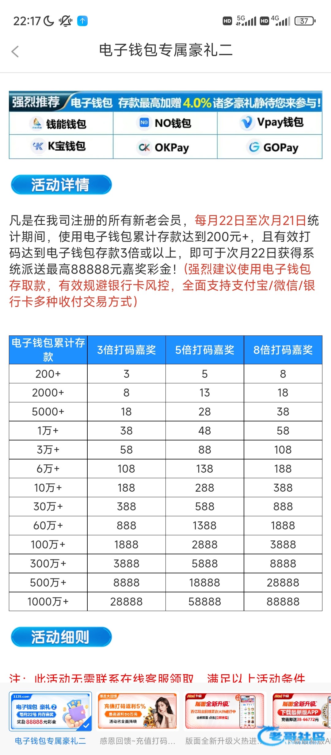 【葡京1139】回馈赌神彩金