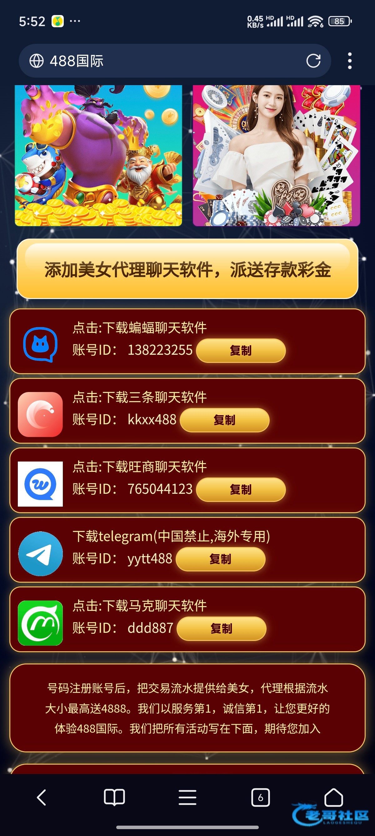 【488国际-领两次电话特邀】