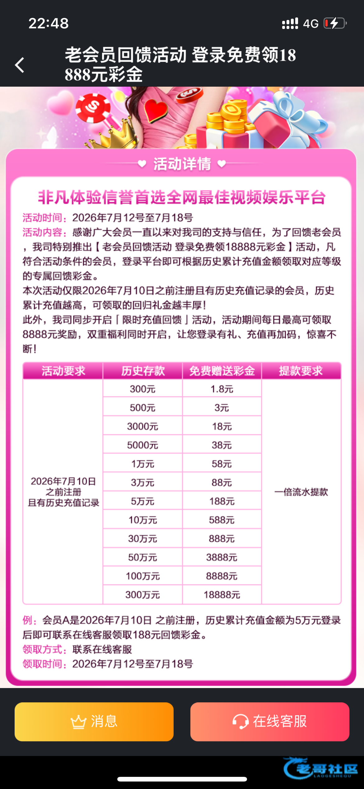 【红果视频-历史回馈彩金】