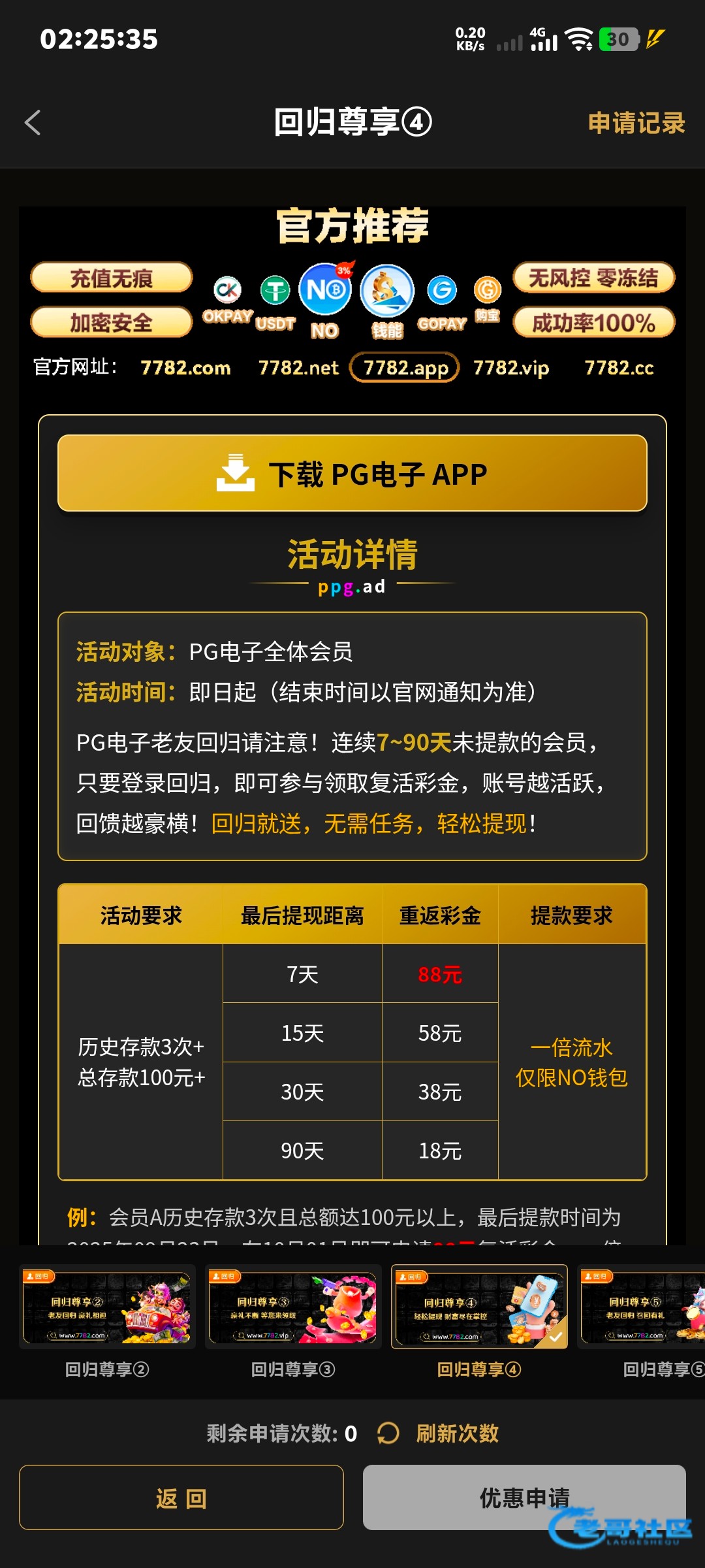 【pg7782】—✅—回归彩金